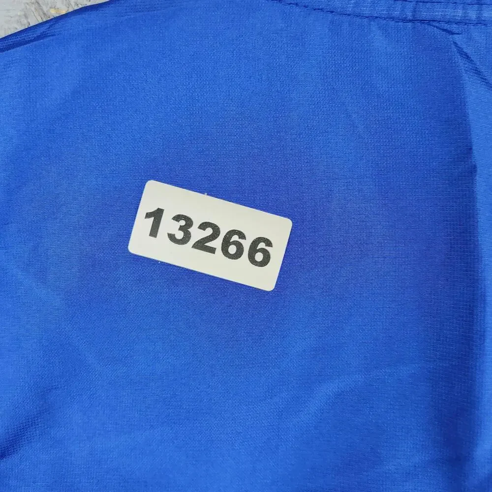Vintage Nike Team Pullover Mens Medium Blue Dri-FIT 1/4 Zip Mesh Blank Sports
